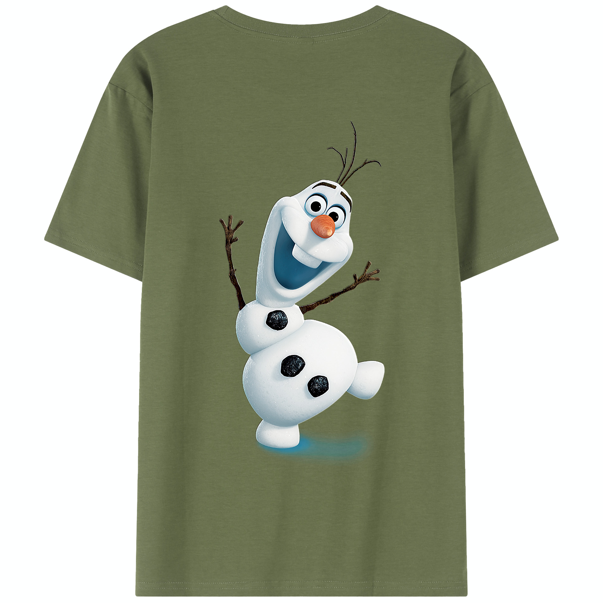 （画像用） アナと雪の女王 アンナ エルサ Frozen Anna Elsa 綿100％半袖Tシャツ（背面プリント）